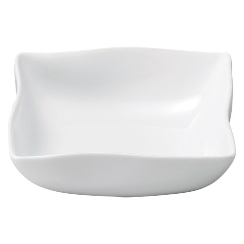 77210-221 イルタ 白磁 四角鉢(中)|業務用食器カタログ陶里30号