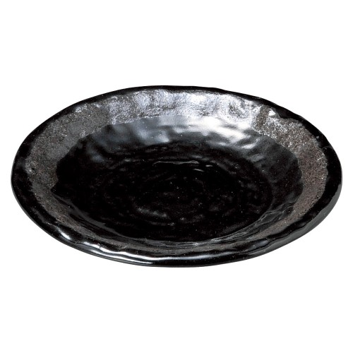 77351-281 銀彩黒 石目5.0皿|業務用食器カタログ陶里30号
