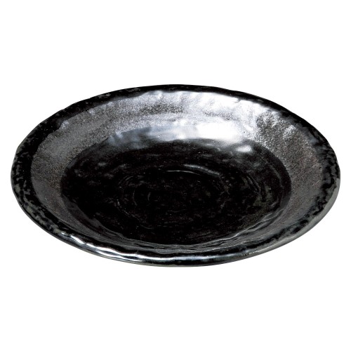 77352-281 銀彩黒 石目6.0皿|業務用食器カタログ陶里30号