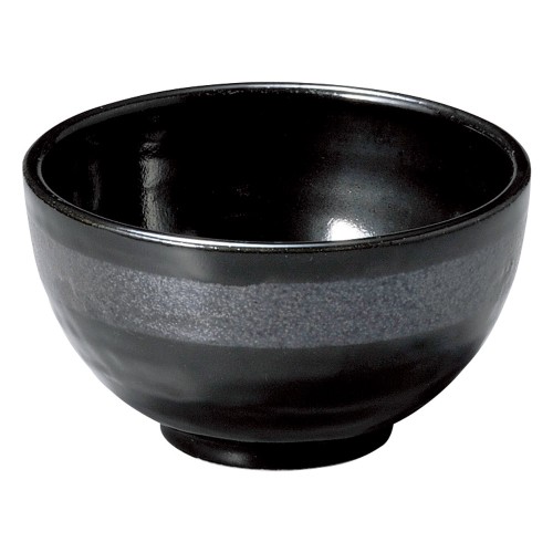 77357-281 銀彩黒 石目4.0丼|業務用食器カタログ陶里30号