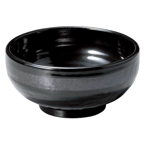 77360-281 銀彩黒 高浜5.5丼|業務用食器カタログ陶里30号