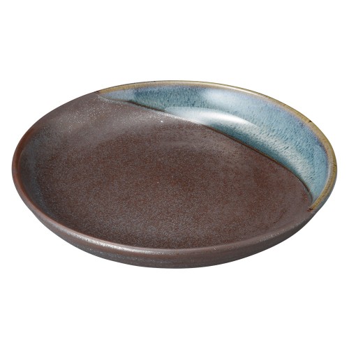 77554-411 ブルー鉄釉 丸6.0皿|業務用食器カタログ陶里30号