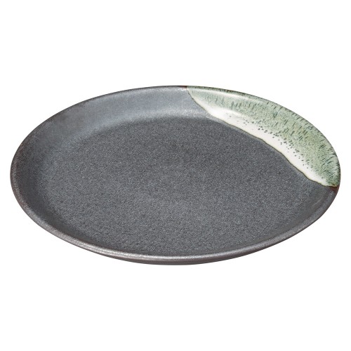77557-411 ブルー鉄釉 丸9.0皿|業務用食器カタログ陶里30号
