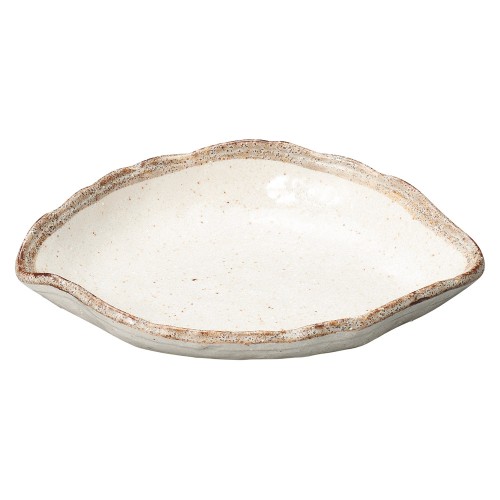 77754-181 志野粉引 木の葉小皿|業務用食器カタログ陶里30号