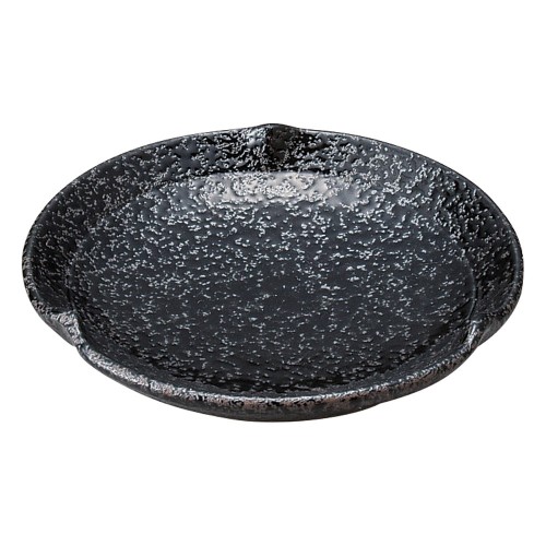 77967-451 黒ちらし(強化) 三つ押3.5皿|業務用食器カタログ陶里30号