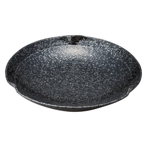 77968-451 黒ちらし(強化) 三つ押6.0皿|業務用食器カタログ陶里30号