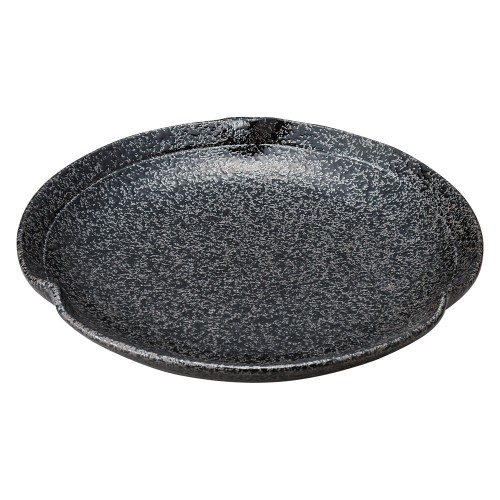 77969-451 黒ちらし(強化) 三つ押7.0皿|業務用食器カタログ陶里30号