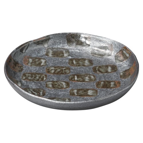 78055-311 黒市松 パスタ皿|業務用食器カタログ陶里30号