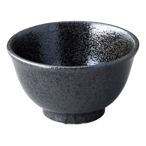 78352-641 美濃粉引(黒) 黒反深口4.5丼|業務用食器カタログ陶里30号