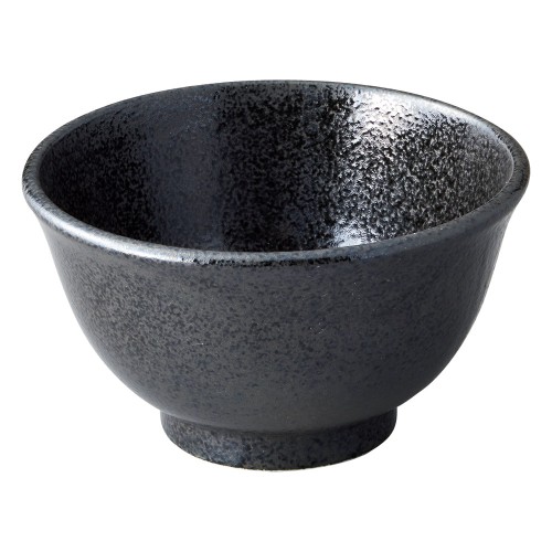 78353-641 美濃粉引(黒) 黒反深口5.0丼|業務用食器カタログ陶里30号