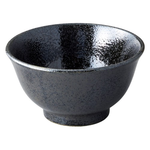 78355-641 美濃粉引(黒) 黒反深口6.0丼|業務用食器カタログ陶里30号