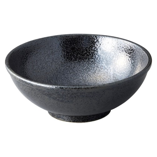 78361-641 美濃粉引(黒) 黒19.5㎝ボール|業務用食器カタログ陶里30号