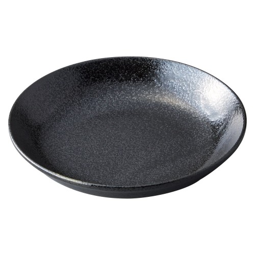 78367-641 美濃粉引(黒) 黒19.5㎝深皿|業務用食器カタログ陶里30号