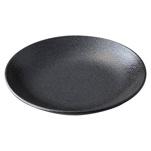 78369-641 美濃粉引(黒) 黒24㎝深皿|業務用食器カタログ陶里30号