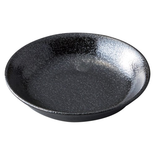 78370-641 美濃粉引(黒) 黒14㎝深皿|業務用食器カタログ陶里30号