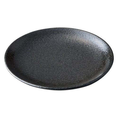 78371-641 美濃粉引(黒) 黒16.5㎝皿|業務用食器カタログ陶里30号