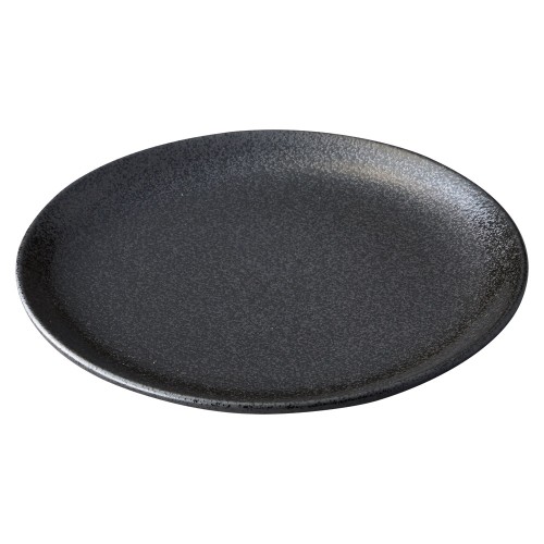 78375-641 美濃粉引(黒) 黒26㎝皿|業務用食器カタログ陶里30号