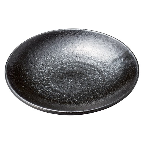 78552-411 黒オリベ 丸5.0皿|業務用食器カタログ陶里30号