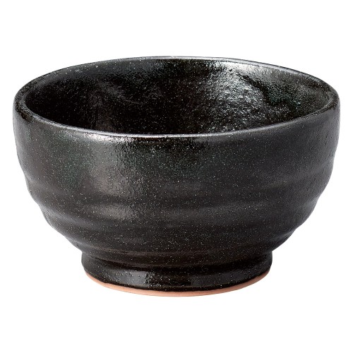 78562-411 黒オリベ 釜揚3.6丼|業務用食器カタログ陶里30号