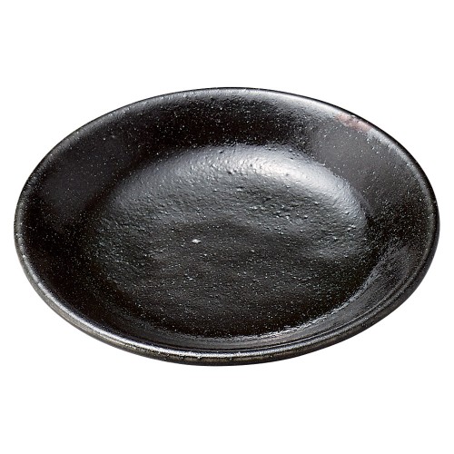 78569-411 黒オリベ 丸3.0皿(やくみ皿)|業務用食器カタログ陶里30号