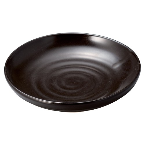 78572-411 黒オリベ 麺皿|業務用食器カタログ陶里30号