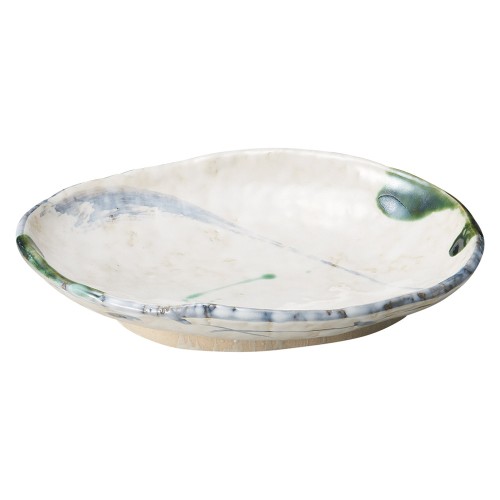78908-711 織部流線 6.5号小判皿|業務用食器カタログ陶里30号