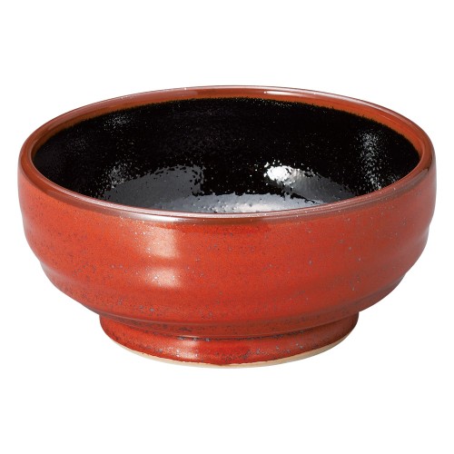 79010-181 朱赤天目 4.0釜上丼|業務用食器カタログ陶里30号