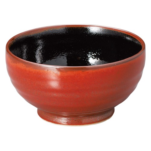 79011-181 朱赤天目 5.5釜上丼|業務用食器カタログ陶里30号