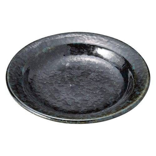 79073-331 黒藍染笹 丸薬味皿|業務用食器カタログ陶里30号