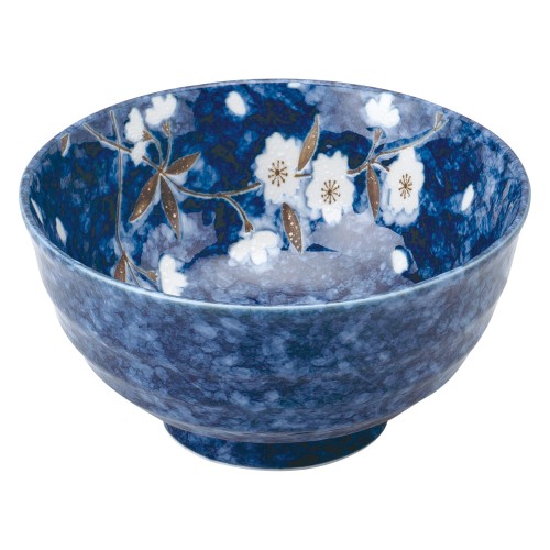 79402-611 ナス紺桜 5.5多用丼|業務用食器カタログ陶里30号