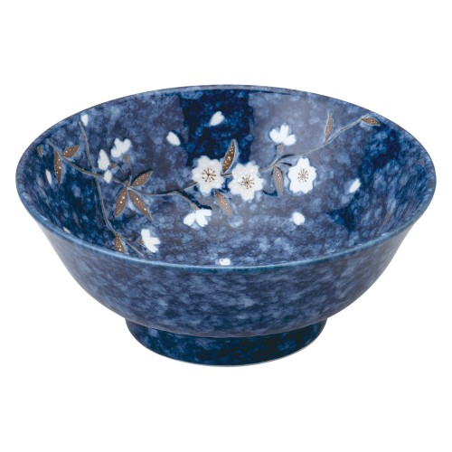 79416-611 ナス紺桜 6.8高台ラーメン丼|業務用食器カタログ陶里30号