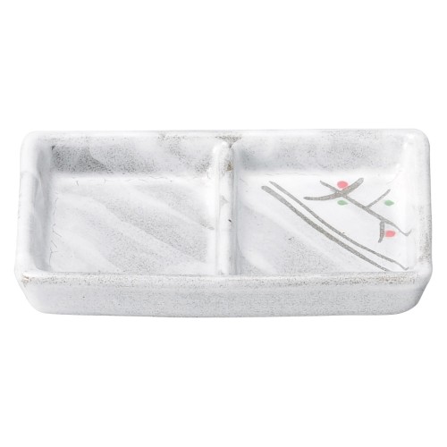 79936-181 あけぼの 二ツ切やくみ皿|業務用食器カタログ陶里30号