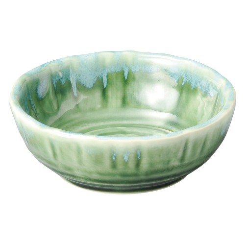 80017-181 流水織部 花形5.0ボール|業務用食器カタログ陶里30号
