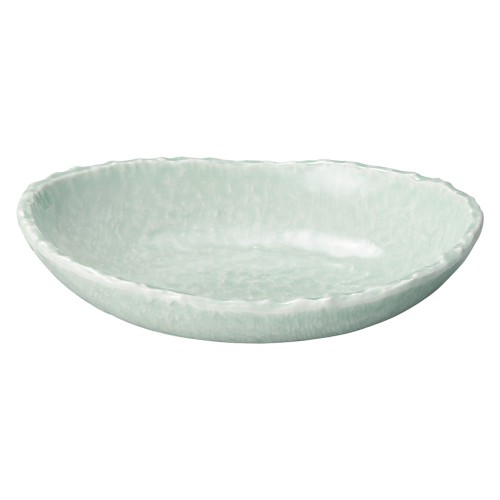 80210-461 強化 NRヒワ青磁 5.0楕円ボール|業務用食器カタログ陶里30号