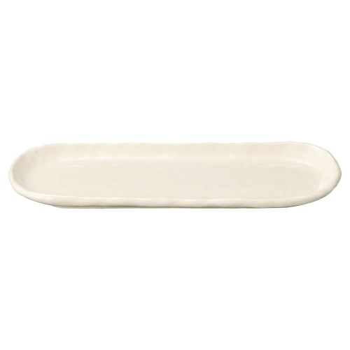 80343-461 アイボリー 10.0小判細長皿|業務用食器カタログ陶里30号