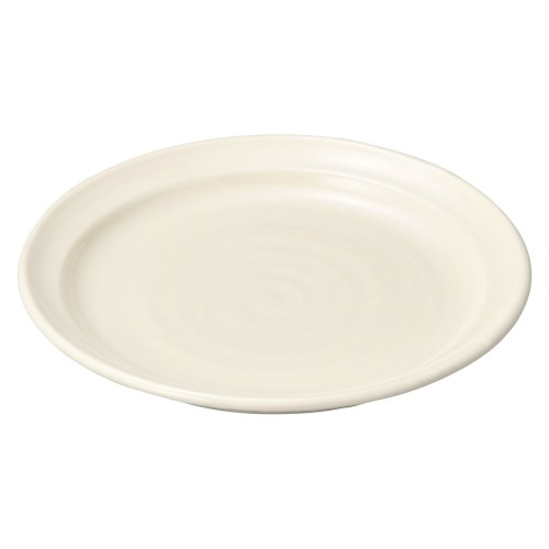 80345-461 アイボリー リム付7.5丸皿|業務用食器カタログ陶里30号