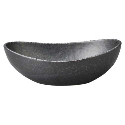 80361-461 鉄黒 楕円8.0鉢|業務用食器カタログ陶里30号