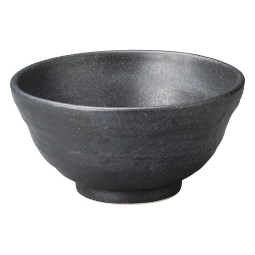 80365-461 鉄黒 段付5.5丼(中)|業務用食器カタログ陶里30号