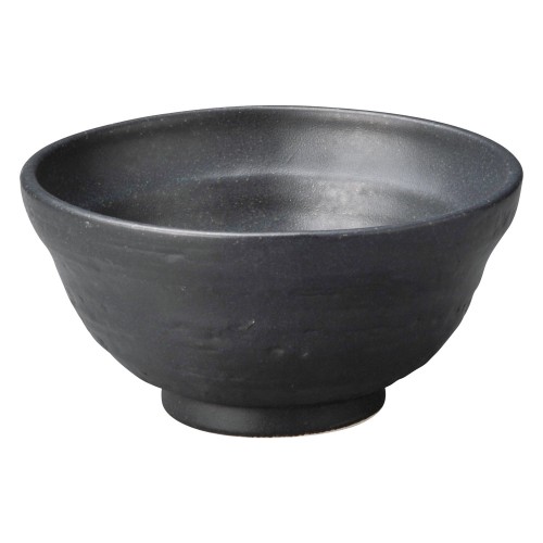 80366-461 鉄黒 段付6.0丼(大)|業務用食器カタログ陶里30号