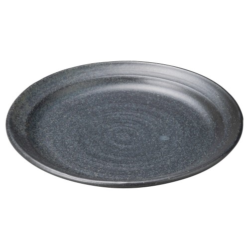 80375-461 鉄黒 リム付7.5丸皿|業務用食器カタログ陶里30号