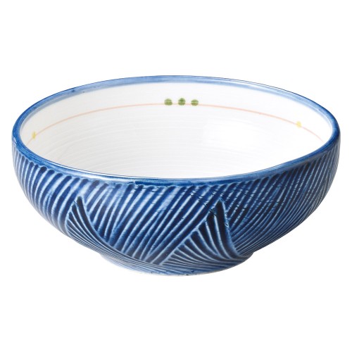 80645-331 古代釉グリン散らし(強化) 5.0ボール(刺身)|業務用食器カタログ陶里30号