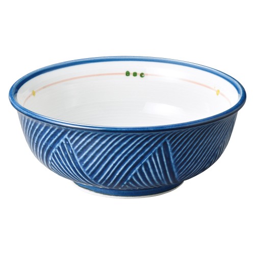 80650-331 古代釉グリン散らし(強化) 6.8ラーメン丼|業務用食器カタログ陶里30号