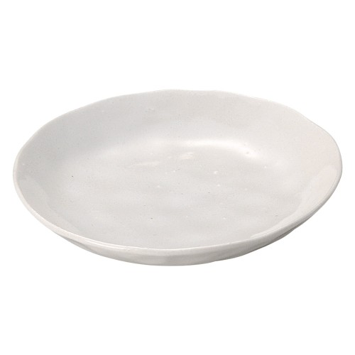 81001-221 モダン 白釉クラフト4.0皿|業務用食器カタログ陶里30号