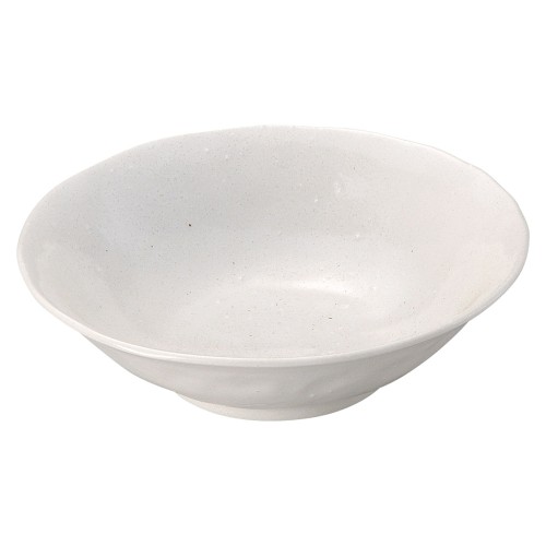81005-221 モダン 白釉クラフト5.0浅鉢|業務用食器カタログ陶里30号