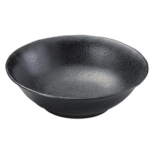 81011-221 モダン 黒釉クラフト4.0浅鉢|業務用食器カタログ陶里30号