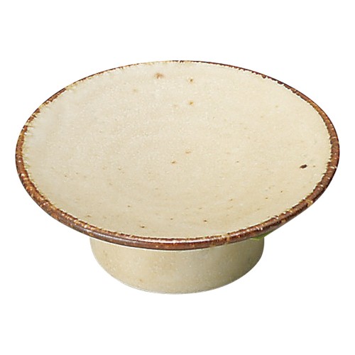81608-251 くつろぎ 粉引 8㎝マカロン皿|業務用食器カタログ陶里30号