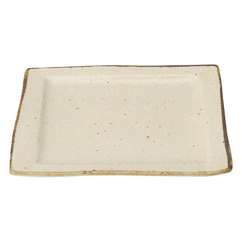 81622-251 くつろぎ 粉引角皿|業務用食器カタログ陶里30号