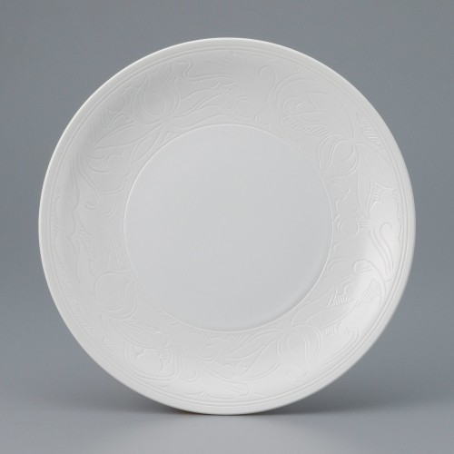 82633-161 白巻唐草彫7.0皿|業務用食器カタログ陶里30号