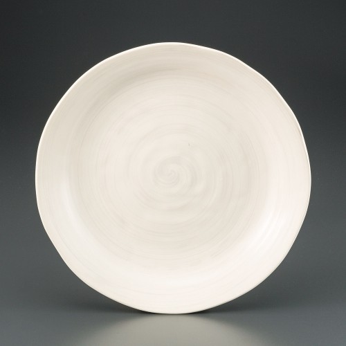 82712-071 クラフト粉引24㎝皿|業務用食器カタログ陶里30号