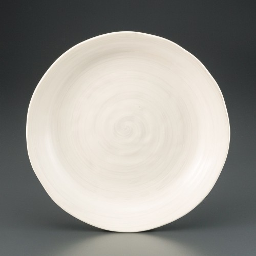 82713-071 クラフト粉引27㎝皿|業務用食器カタログ陶里30号